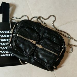 Alexander Wang Brenda Chain Shoulder Bag, lambskin